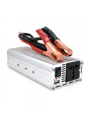 Інвертор напруги Himastar2000W (DC:800W), 12/220 з апроксимованою синусоїдою, 1 універсальна розетка, 1*USB (DC:5V/2.4A), клеми+затискачі