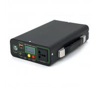 Портативний PowerBank KY-192WH, 220V/20A, 1*AC/220V+1*DC/12V+2*USB/5V, LED + перехідник