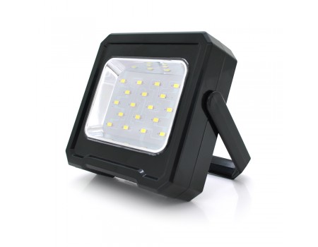 Переносний ліхтар-прожектор RC-C095+Solar (20W), 18 LED(SMD), 3 режими роботи, заряд від USB+Solar, вбудована батарея