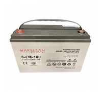 Акумуляторна батарея AGM MAKELSAN 6-FM-100, Gray Case, 12V 100.0Ah ( 329 x 172 x 218 ) 