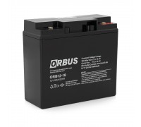 Акумуляторна батарея ORBUS  ORB1218 AGM 12V 18 Ah  (180 x76x167) 5 kg /192