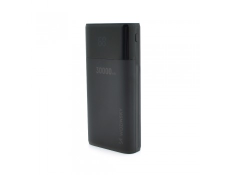 Портативна батарея (повербанк) Wozinsky WPB-001BK Bipow 30000mAh, Output: 4USB, 15W, Black