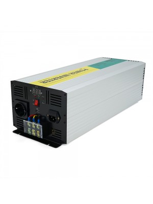 Инвертор напряжения RITAR RSCU-4000, 12V/220V, 4000W с правильной синусоидой, встроенное зарядное устроиство, 1xShuko, 1xUSB, клеммные колодки, BOX,Q2