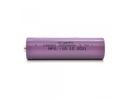 Аккумулятор WMP-3000 18650 Li-Ion Tip Top, 1000mAh, 3.7V, Purple