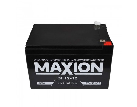 Акумуляторна батарея MAXION AGM OT 12-12 12V 12Ah (151 х 98 х 100),