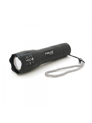 Ліхтарик Bailong BL-29, 3+1 режим, алюміній, вбудований акумулятор, USB кабель