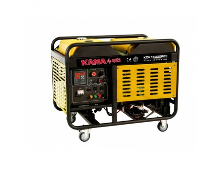 Генератор дизельний KDK15000RE3, трехфазный 230/400V, 50Hz, 15KVA, об'єм 34л