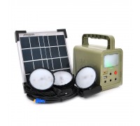 Портативный фонарь BRAZZERS BRPF-CF42/5, Solar panel 5W, LiFePO4 - 42Wh, DC: 3.2V, USB:: 1x5V/2A, 3x6W Led лампы 3м, 9W встроенный фонарь
