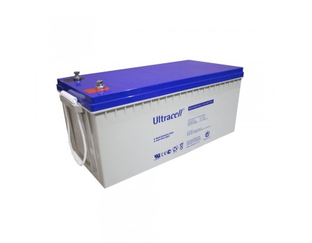 Акумуляторна батарея Ultracell UCG200-12  GEL 12 V 200 Ah  (522 x 240 x 224) White /24