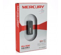 Бездротовий мережевий адаптер Wi-Fi-USB MERCURY mini MW300UM, 802.11bgn, 300MB, 2.4 GHz, WIN7 / XP / Vista / 2K / MAC / LINUX 0