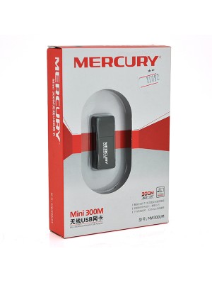 Бездротовий мережевий адаптер Wi-Fi-USB MERCURY mini MW300UM, 802.11bgn, 300MB, 2.4 GHz, WIN7 / XP / Vista / 2K / MAC / LINUX 0