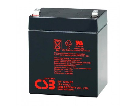 Аккумуляторная батарея CSB GP1245F2, 12V 4.5Ah (90 х70х100 (108)), 1.66 kg Q10