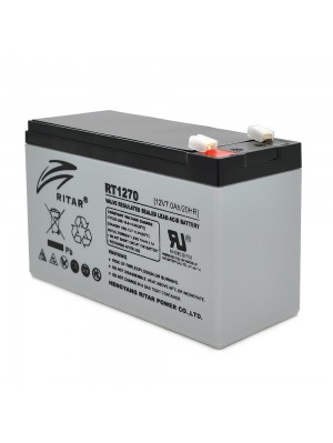 Акумуляторна батарея AGM RITAR RT1270, Gray Case, 12V 7.0Ah ( 151 х 65 х 94 (100) ) 