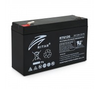Акумуляторна батарея AGM RITAR RT6120A, Black Case, 6V 12Ah ( 150 х 50 х 93 (99) ) 