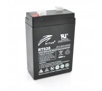 Акумуляторна батарея AGM RITAR RT628, Black Case, 6V 2.8Ah ( 66х34х 97 (103 ) ) 5