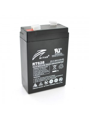 Акумуляторна батарея AGM RITAR RT628, Black Case, 6V 2.8Ah ( 66х34х 97 (103 ) ) 5