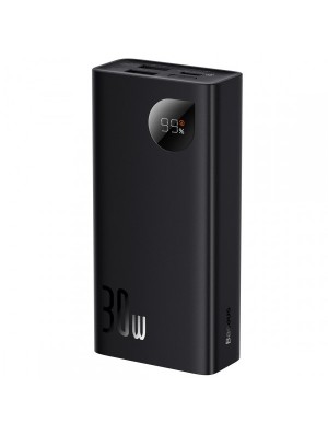 Портативная батаеря (повербанк) Baseus Adaman2 Digital Display Fast Charge 10000mAh 30W, 2*USB+Type-C, PD3.0C3.0, Black
