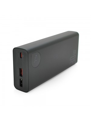 Портативная батаеря (повербанк) Baseus Adaman2 Digital Display Fast Charge 20000mAh 30W, 2*USB+Type-C, Black