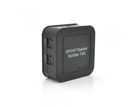 Цифровой оптический разделитель звука SPDIF / Toslink 1x3