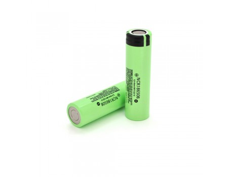 Аккумулятор 18650 Li-Ion Panasonic NCR18650B, 3400mAh, 6.8A, 4.2/3.6/2.5V, GREEN (FLAT TOP), OEM