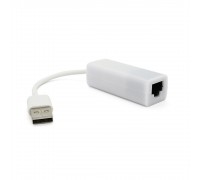 Контролер USB 2.0 to Ethernet - Мережевий адаптер 10 / 100Mbps з проводом, White 0