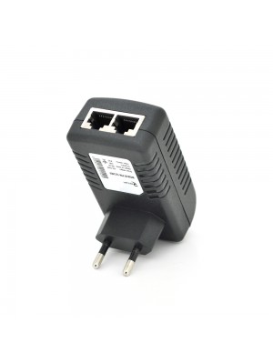 POE інжектор RITAR RT-PIN-12 / 12EU, 12V 1A (12Вт) з портами Ethernet 10/100 Мбіт / с, EU PLUG