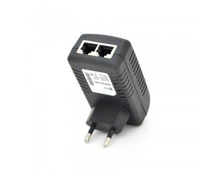 POE інжектор RITAR RT-PIN-18 / 18EU, 18V 1A (18Вт) з портами Ethernet 10/100 Мбіт / с, EU PLUG