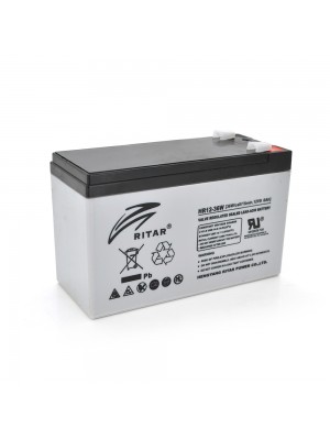 Аккумуляторная батарея AGM RITAR HR1236W, Gray Case, 12V 9.0Ah  ( 151 х 65 х 94 (100 ) 2.60kg 