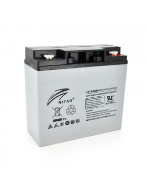 Аккумуляторная батарея AGM RITAR HR1288W, Gray Case, 12V 22.0Ah  ( 181 х 77 х 167 (167 ) 6.50kg 