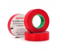 Ізолента RENDER 0,19 мм * 16 мм * 7 м (червона), temp:-10 +80 ° С, 2000V, розтяж-180%, міцність 20Н / см, Агдезія 0,42 кг / 25мм, 10 шт. в уп. ціна за упак.