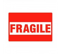 Наклейка на коробки "Fragile" для хрупкого товара