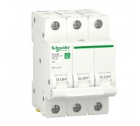 Автоматичний вимикач Schneider RESI9 6А, 3P, крива С, 6кА
