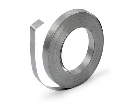 Стрічка бандажна 19*0.5MM-304, матеріал нержавіюча сталь, 30м