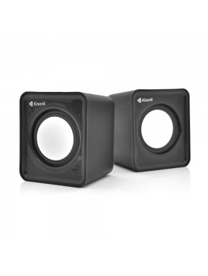 Колонки 2.0 Kisonli V310 для ПК и ноутбука, USB + 3.5mm, 2x0,5W, 20Hz- 20KHz, Black, BOX, Q100