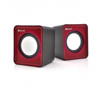 Колонки 2.0 Kisonli V310 для ПК и ноутбука, USB + 3.5mm, 2x0,5W, 20Hz- 20KHz, Red, BOX, Q100