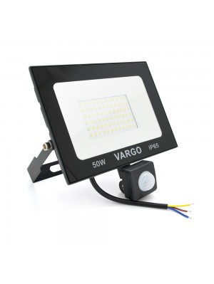 Прожектор LED c датчиком руху Vg-50W, IP65, 6500K, 2700Лм. Box
