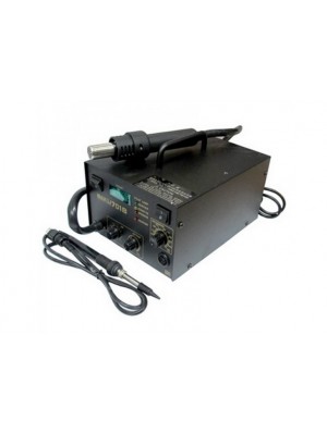 Паяльна станція BAKKU BK-701B цифрова індикація, фен, паяльник  (335*280*200) 4,29 кг