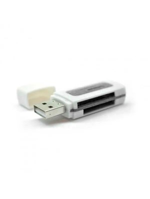 Кардрідер універсальний 4в1 MERLION CRD-7BL TF / Micro SD, USB2.0, Black, OEM 