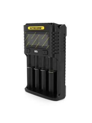 Зарядное устройство универсальное Nitecore Digicharger UMS4, 4 канала, LCD дисплей, поддерживает Li-ion, Ni-MH и Ni-Cd AA(R6), ААA(R03), С(R14)