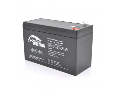 Акумуляторна батарея EnergyMustang EM1270 AGM 12V 7Ah  (151 x 65 x 94) 1.8 kg