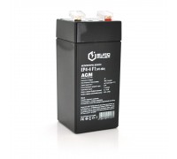 Акумуляторна батарея EUROPOWER AGM EP4-4F1 4 V 4 Ah ( 47 x 47 x  100 (105) )  Black 