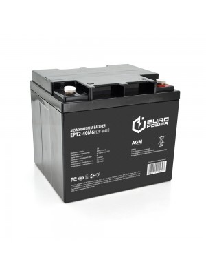 Аккумуляторная батарея EUROPOWER AGM EP12-40M6 12 V 40Ah (196 x 165 x 173) Black 