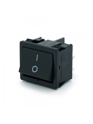 Переключатель ON-OFF KCD1-104, 250VAC/6A, 4 контакта, Black, Q100