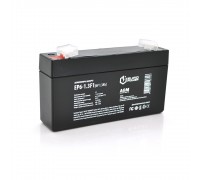 Акумуляторна батарея EUROPOWER AGM EP6-1.3F1 6 V 1.3 Ah ( 95 x 25 x  50 (55) )  Black 
