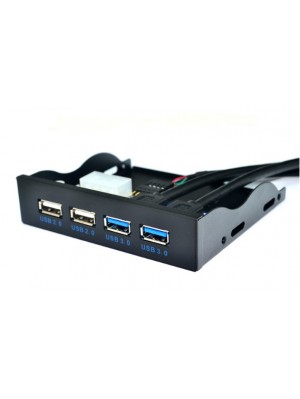 Контроллер в отсек 3,5" 2xUSB3.0 + 2xUSB2,0, 4 порта, 20pin to 2 port USB 3.0