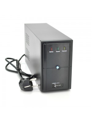 ИБП Ritar  E-RTM650L-U (390W) ELF-L, LED, AVR, 2st, USB, 2xSCHUKO socket, 1x12V7Ah, metal Case Q4 (370*130*210) 4,8 кг (310*85*140)