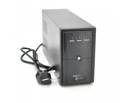 ИБП Ritar  E-RTM650L-U (390W) ELF-L, LED, AVR, 2st, USB, 2xSCHUKO socket, 1x12V7Ah, metal Case Q4 (370*130*210) 4,8 кг (310*85*140)