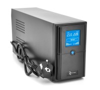 ИБП Ritar E-RTM1500 (900W) ELF-D, LCD, AVR, 3st, 3xSCHUKO socket, 2x12V9Ah, металлические. (405*195*285) 11,5 кг (340*120*190)