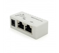POE інжектор IEEE 802.3af PoE з портом Ethernet 10/100/1000 Мбіт / с, White