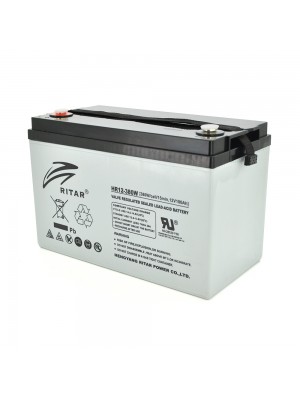 Акумуляторна батарея AGM RITAR HR12380W, Gray Case, 12V 100.0Ah ( 328 х 172 х 215 (220)) 30.50kg 